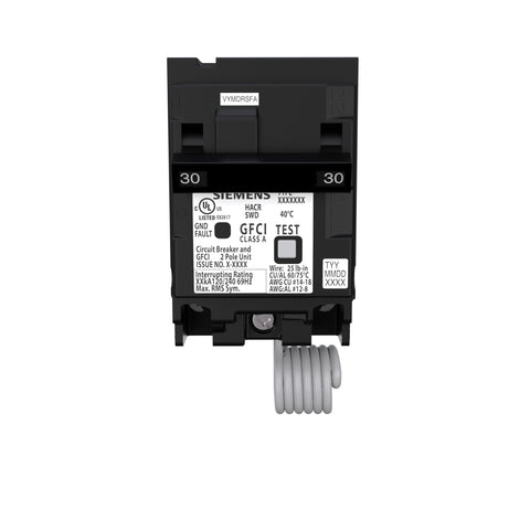 Siemens Q230GF front view showing compact housing for easier panel installation.
