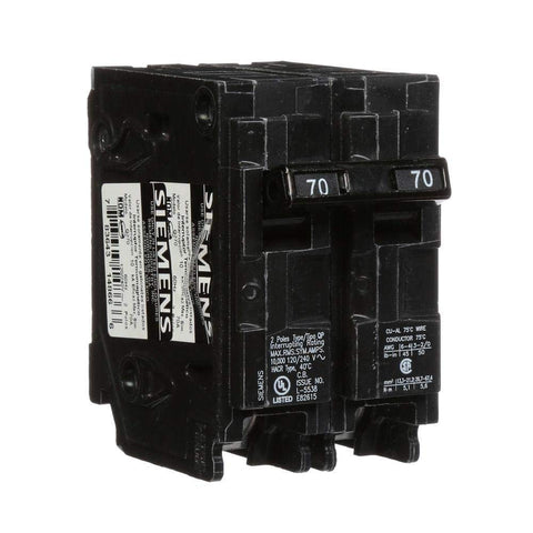 Siemens Q270 label detail aids quick identification during installation.