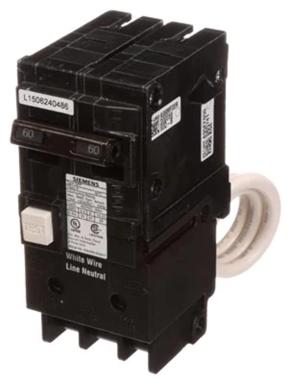 Siemens QF250A ground fault interrupter breaker delivering 2-pole 50A protection for home circuits