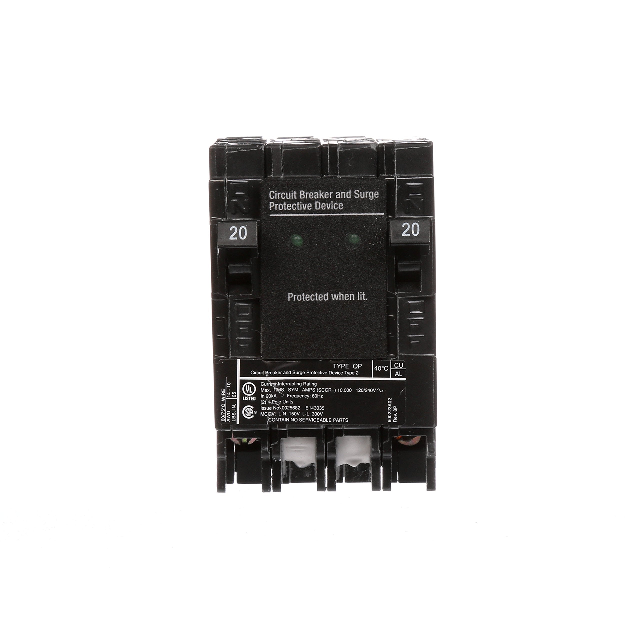 Siemens QSA2020SPD dual-breaker unit demonstrates space-saving design