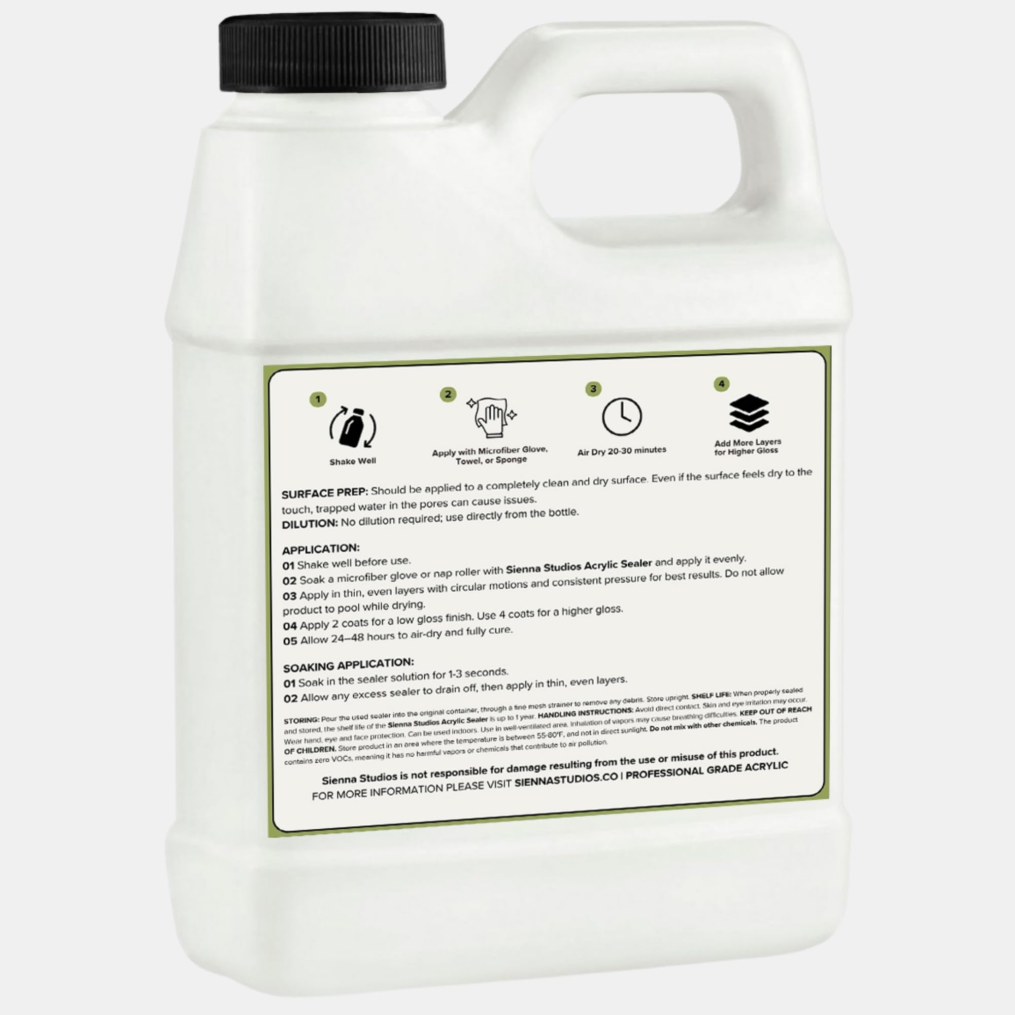 Sienna Studios ready-to-use bottle for quick sealing of crafts