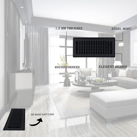 Sierra Grates easy surface maintenance against dust and debris.