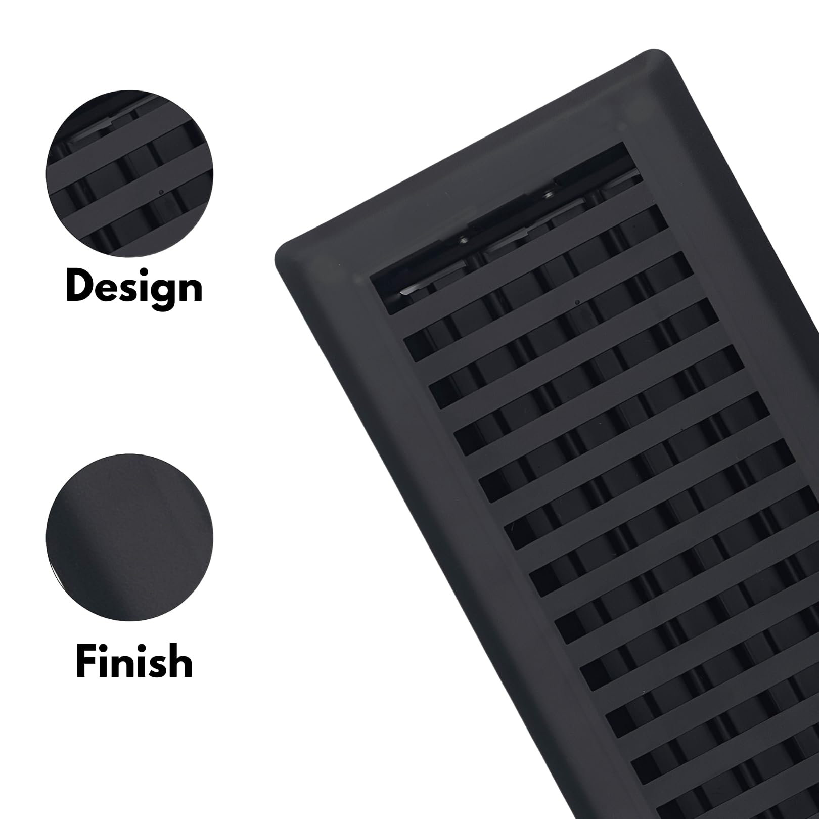Sierra Grates steel with rust-resistant coating for year-round durability.