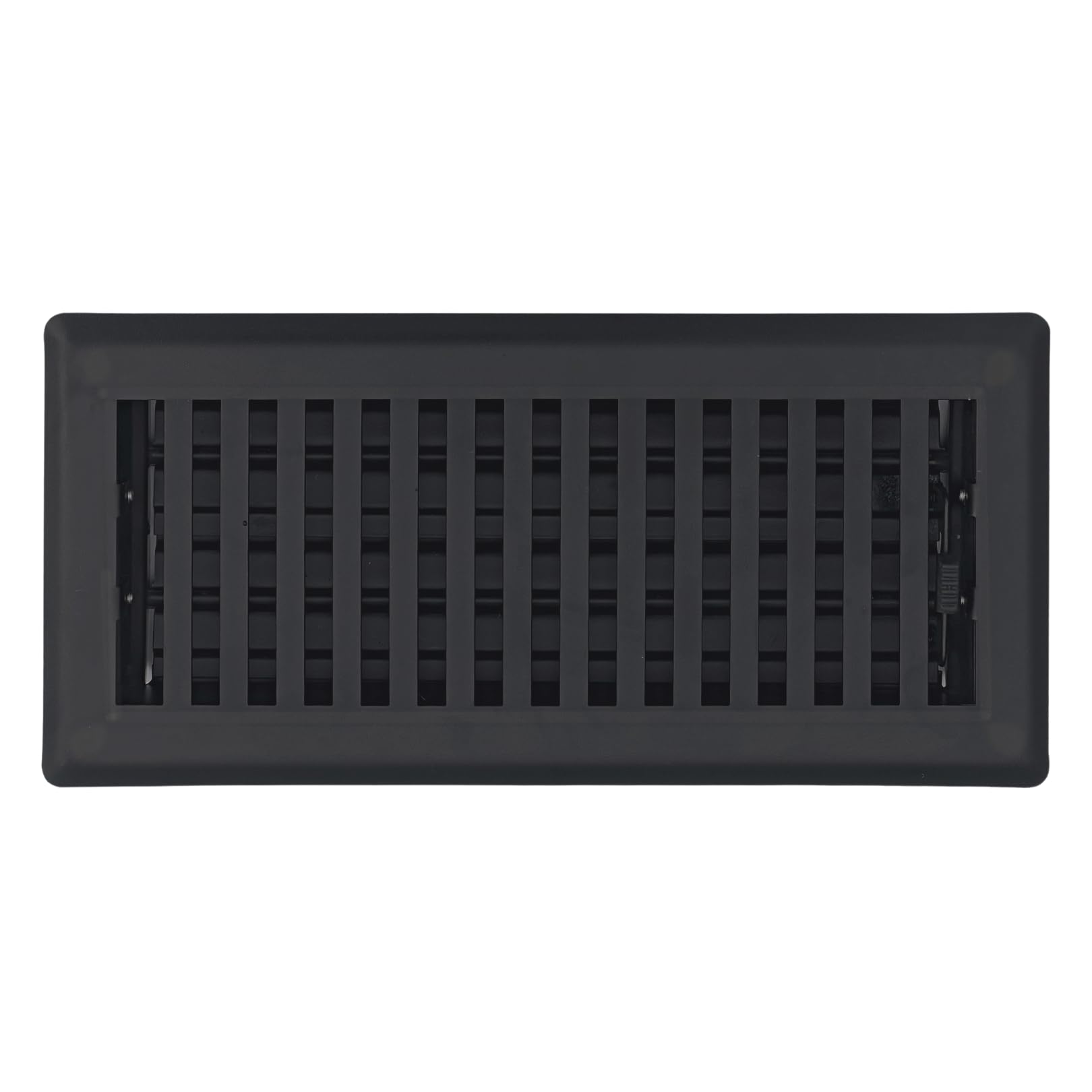 Sierra Grates Precision Flow 4x12 front view with textured black finish for modern floors.