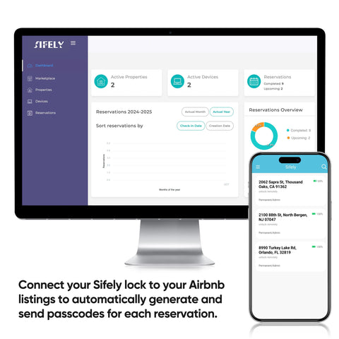 Sifely access codes management enables guests and kids to enter securely.