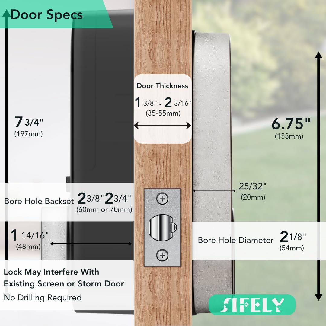 Sifely auto-lock feature for convenient security