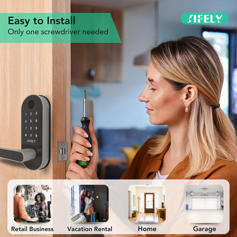 Sifely auto-lock feature provides hands-free security in daily life.