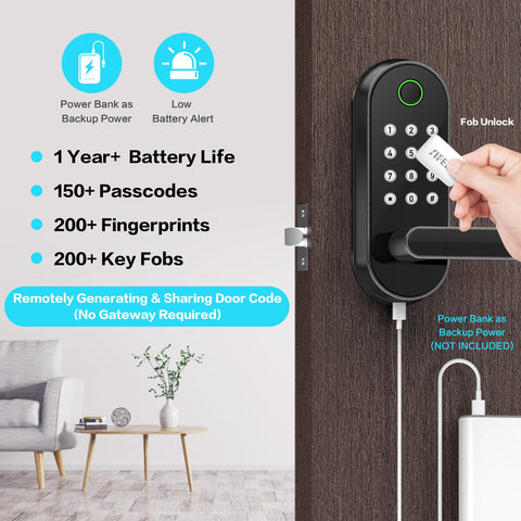 Sifely biometric unlock responds in 0.3 seconds for quick entry.