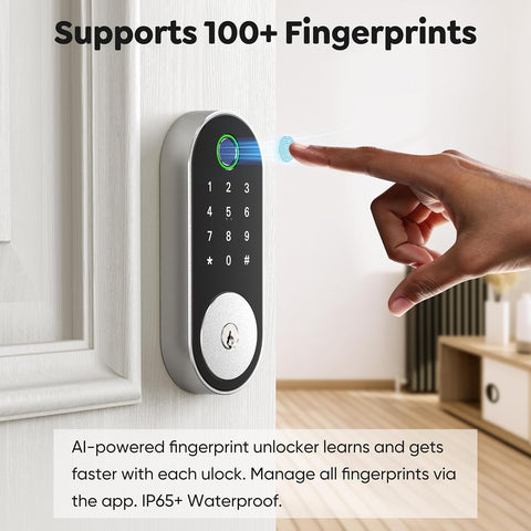 Sifely fingerprint sensor close-up showing quick recognition