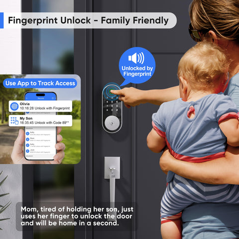 Sifely keypad and fingerprint reader enables quick, secure access for family and guests