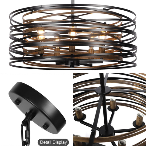 Sigaitwei height-adjustable dining chandelier adapts to ceiling variations.