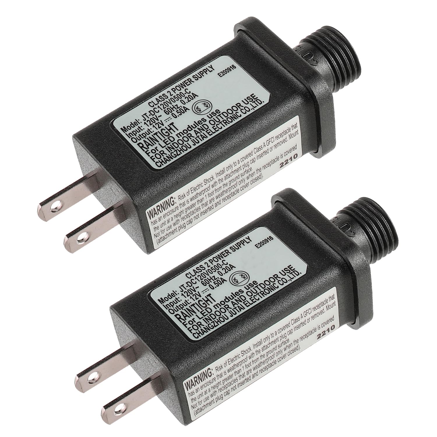 SIGANDG 12V transformer for LEDs, IP44 waterproof, ideal for outdoor Christmas lights and decor.
