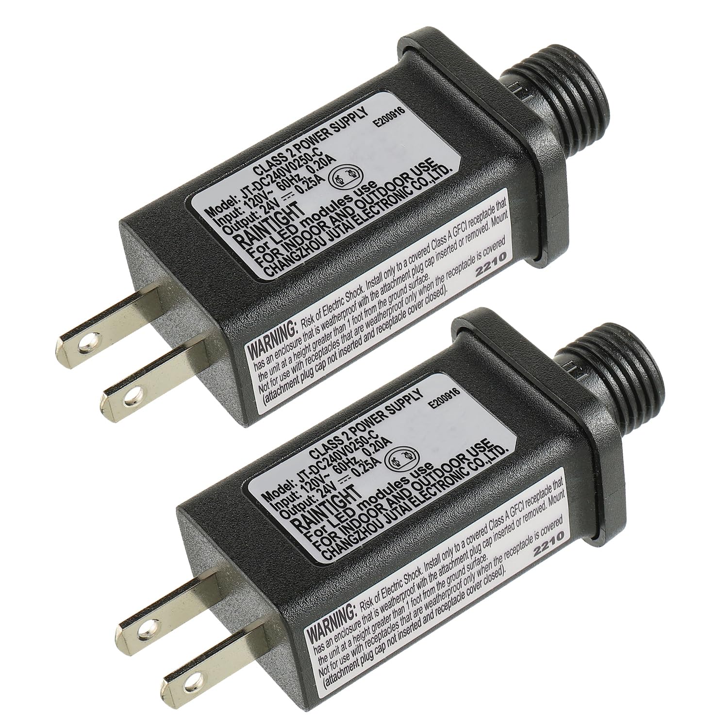 SIGANDG 24V 6W power supply powering low-voltage LEDs safely indoors or outdoors.