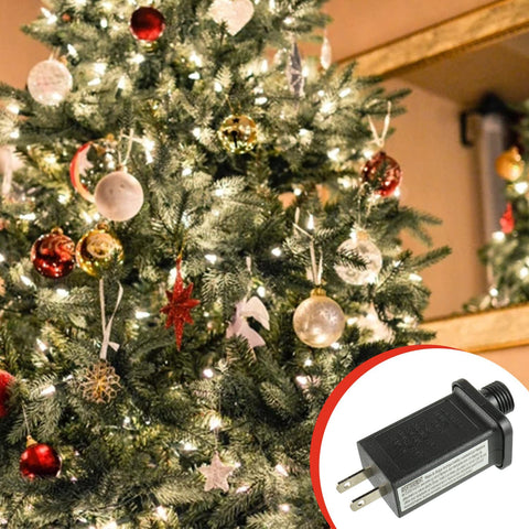 Outdoor Christmas lights with SIGANDG transformer brightening facades and trees