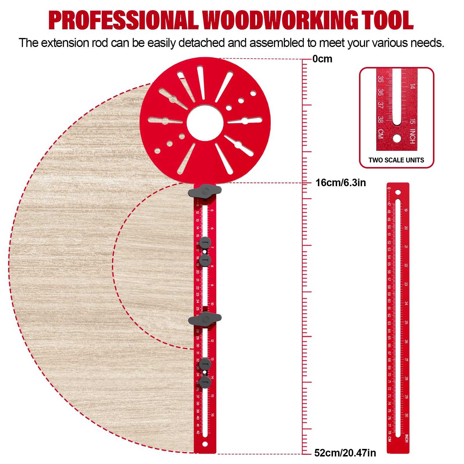 Sigerio rose-red aluminum alloy router bracket highlights durable construction.
