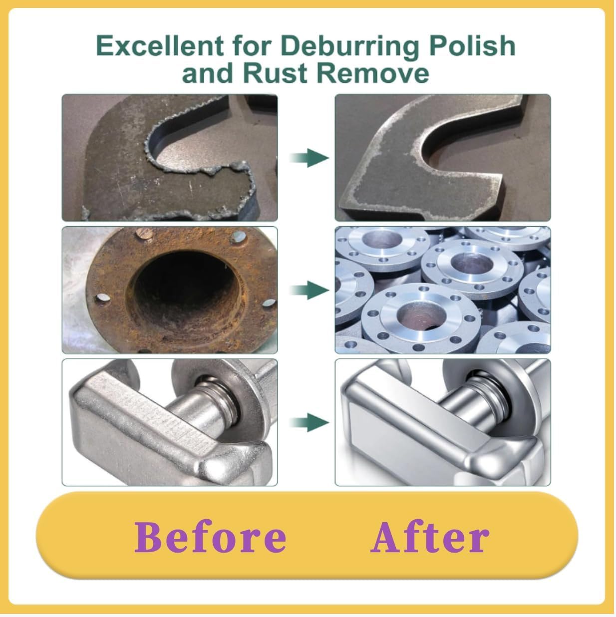 SIGNI R-Type 2-inch disc finishing to prep welds with open web durability.