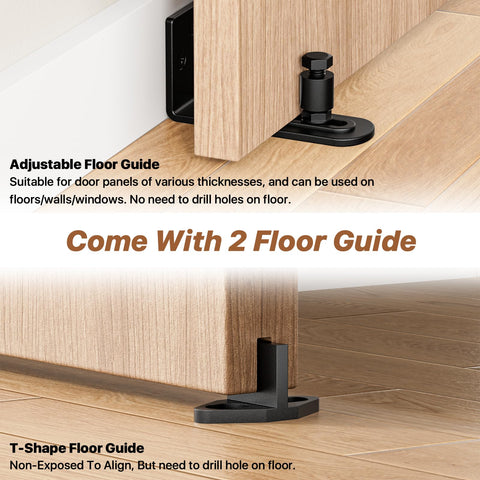 Signstek black finish rails provide sturdy support and a sleek look.
