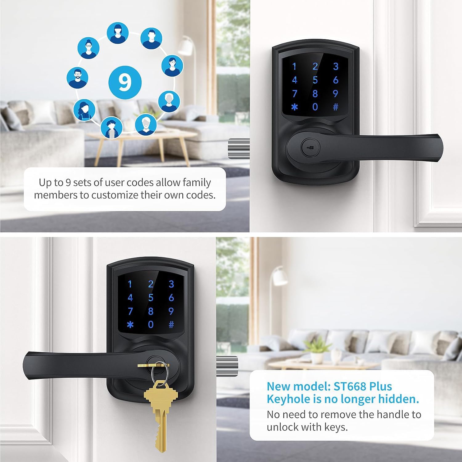 Signstek door-thickness compatibility for 35-50 mm doors