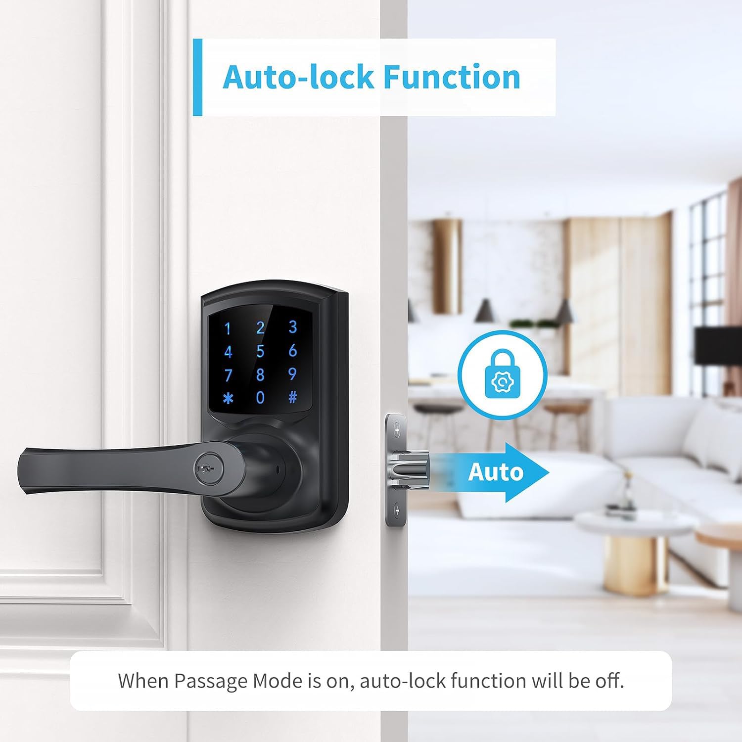 Signstek lock with hidden keyhole offers emergency access option