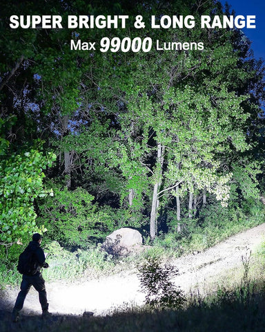 Sigoobal 2-pack beam distance 3280ft showing long-range visibility for outdoor activities.