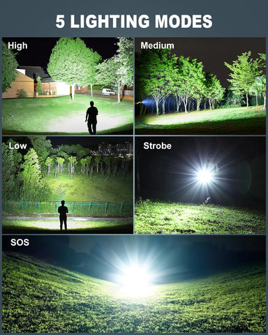 Sigoobal IPX6 waterproof flashlights withstand rain and wet conditions.