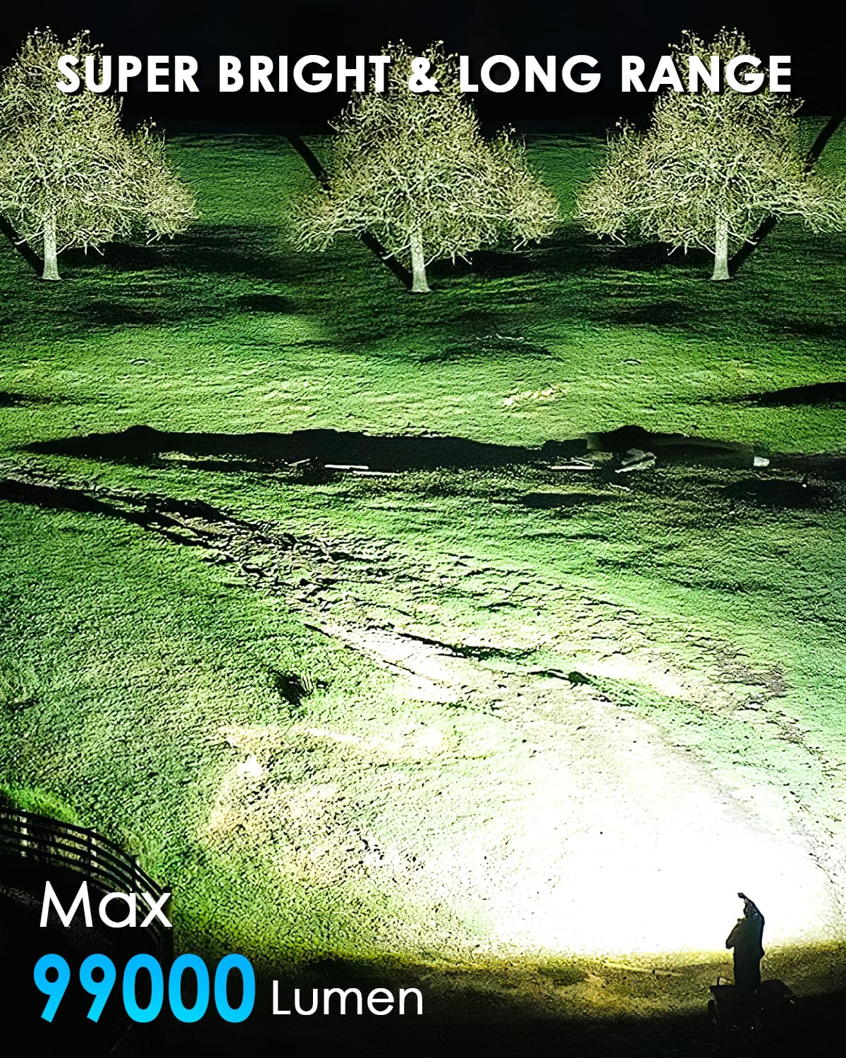 Sigoobal flashlight long-range beam enables precise outdoor searching.
