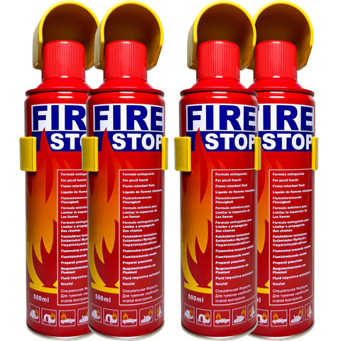 SIHEPETSHOPS 4-pack fire extinguisher mounted in the kitchen for quick access