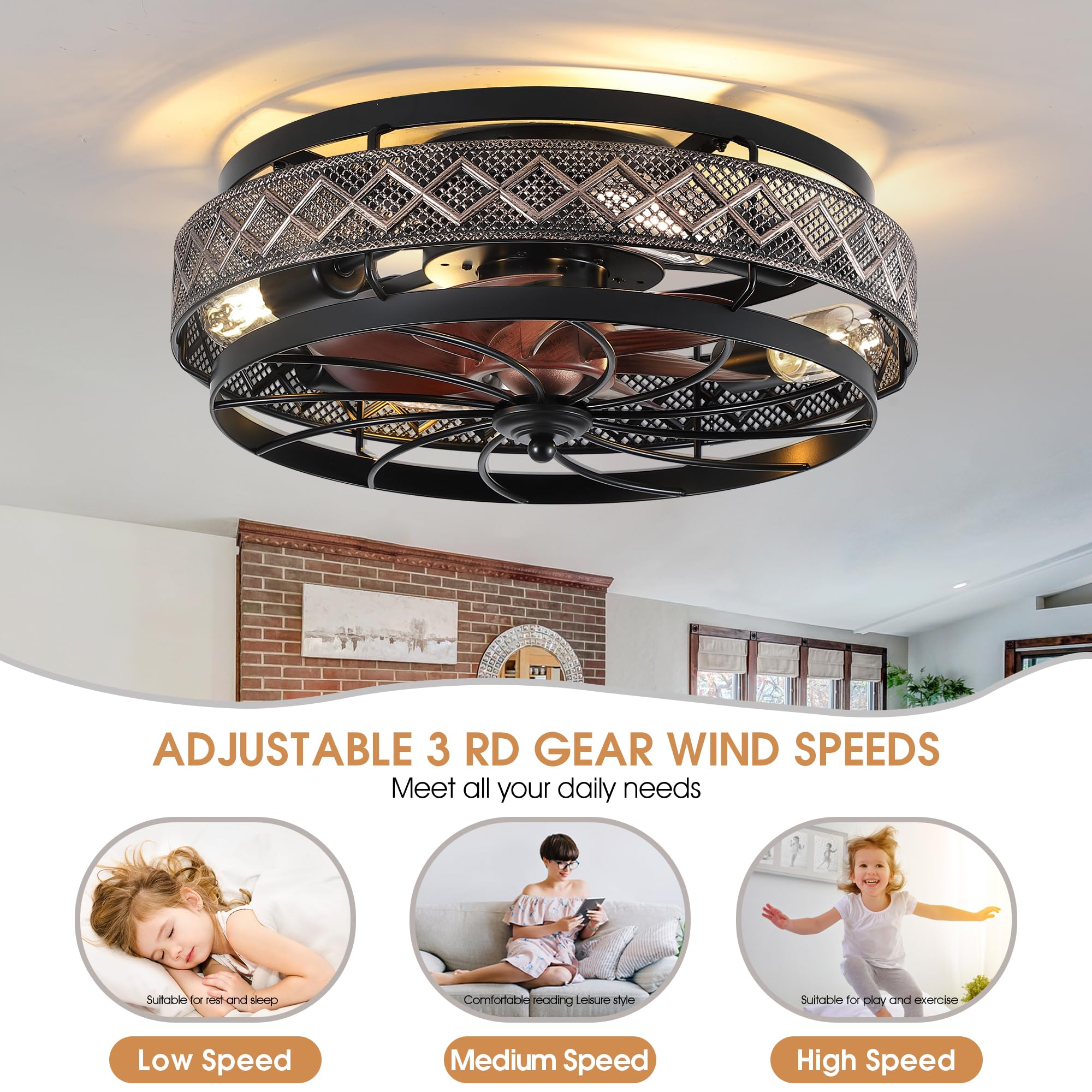 SHIHOT reversible wind feature for all-season comfort in compact rooms.