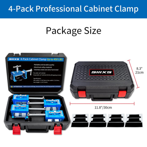 SIIIXS protective rubber pads cushion cabinet surfaces.