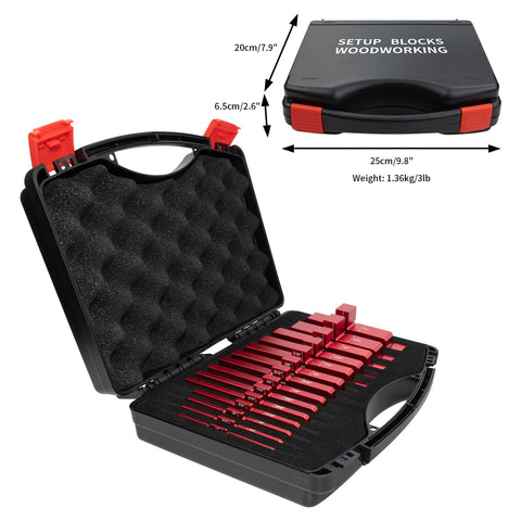 SIIIXS multi-function gauge blocks work with table saws, band saws, and planers