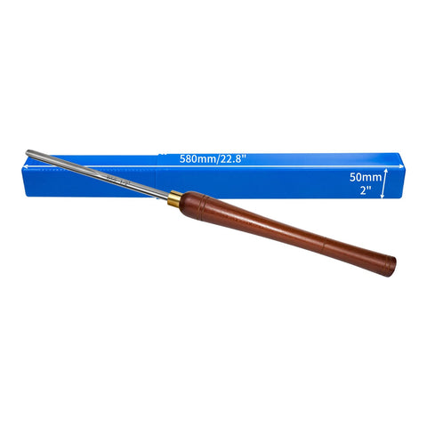 SIIIXS woodturning tool set view shows 22.4 inch gouge for bowls
