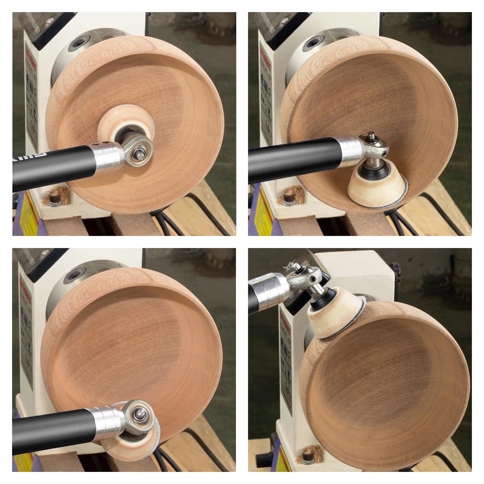 SIIIXS bowl sander design helps hollowing with controlled shaping.