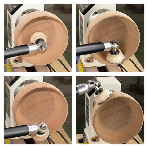 SIIIXS bowl sander design helps hollowing with controlled shaping.