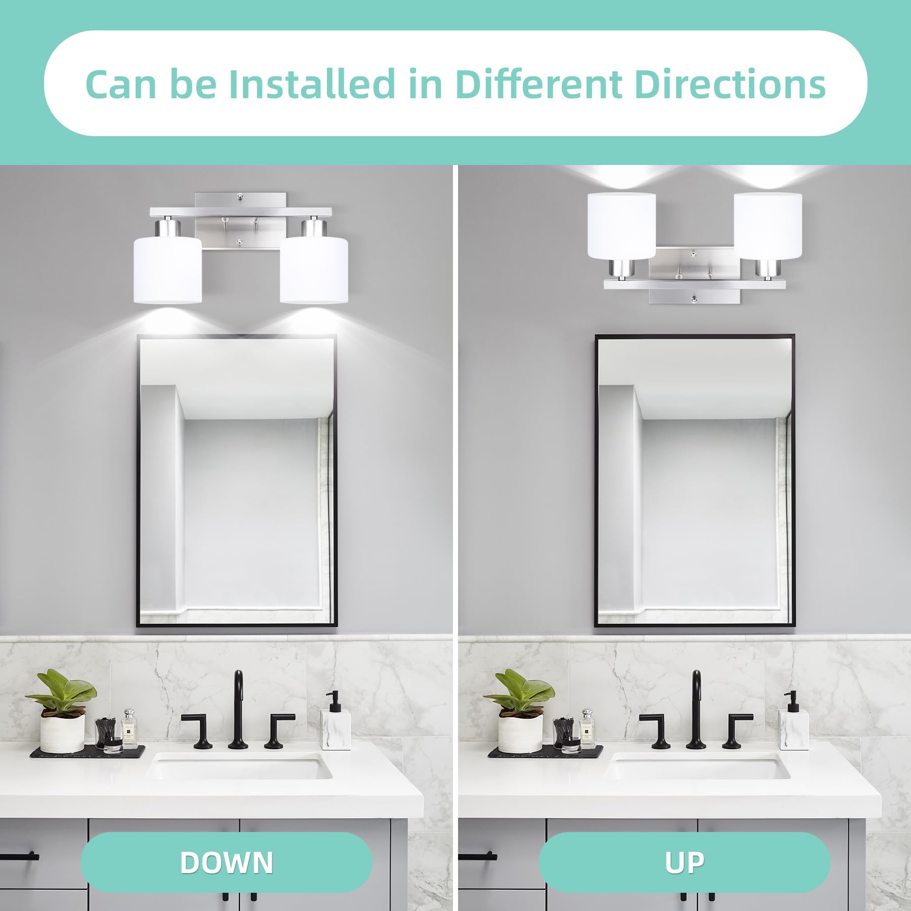 SILAMPDI wall sconce with open-bottom design for easy bulb replacement.