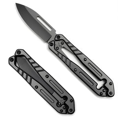 Silaoburi automatic knife with retractable blade for quick, safe one-handed use.