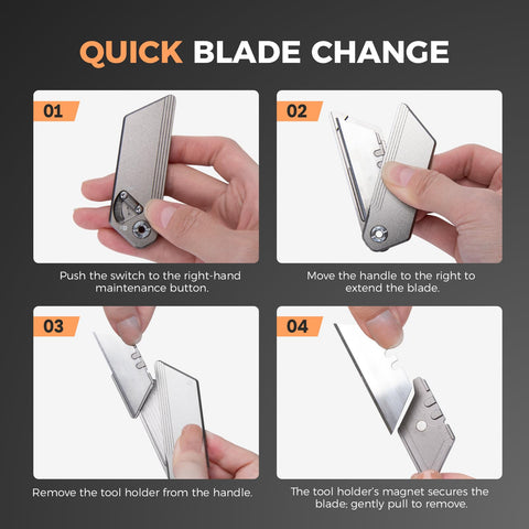 Silaoburi EDC knife safety lock highlighting secure open and closed positions
