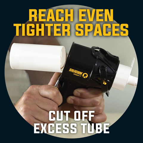 SILIGUN tools kit included eases repairs and cleanup after caulking.