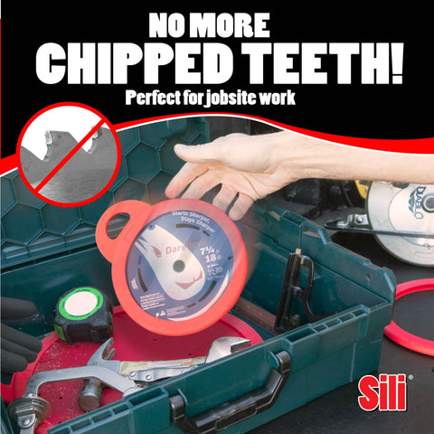 Sili Sleeve compatible with standard and thin-kerf blades