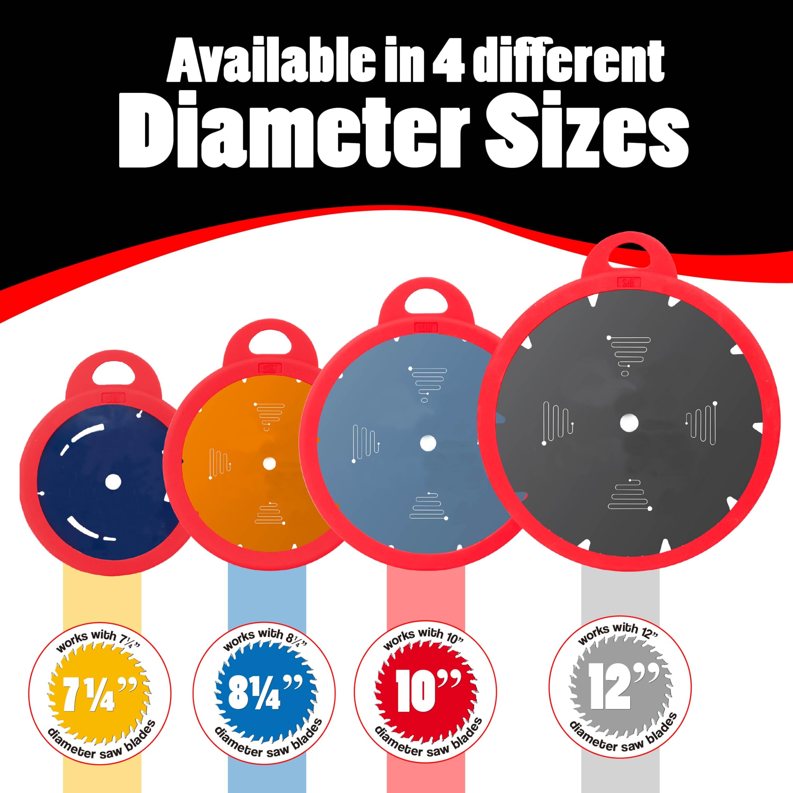 Sili Sleeve keeps multiple blades organized on a single hook