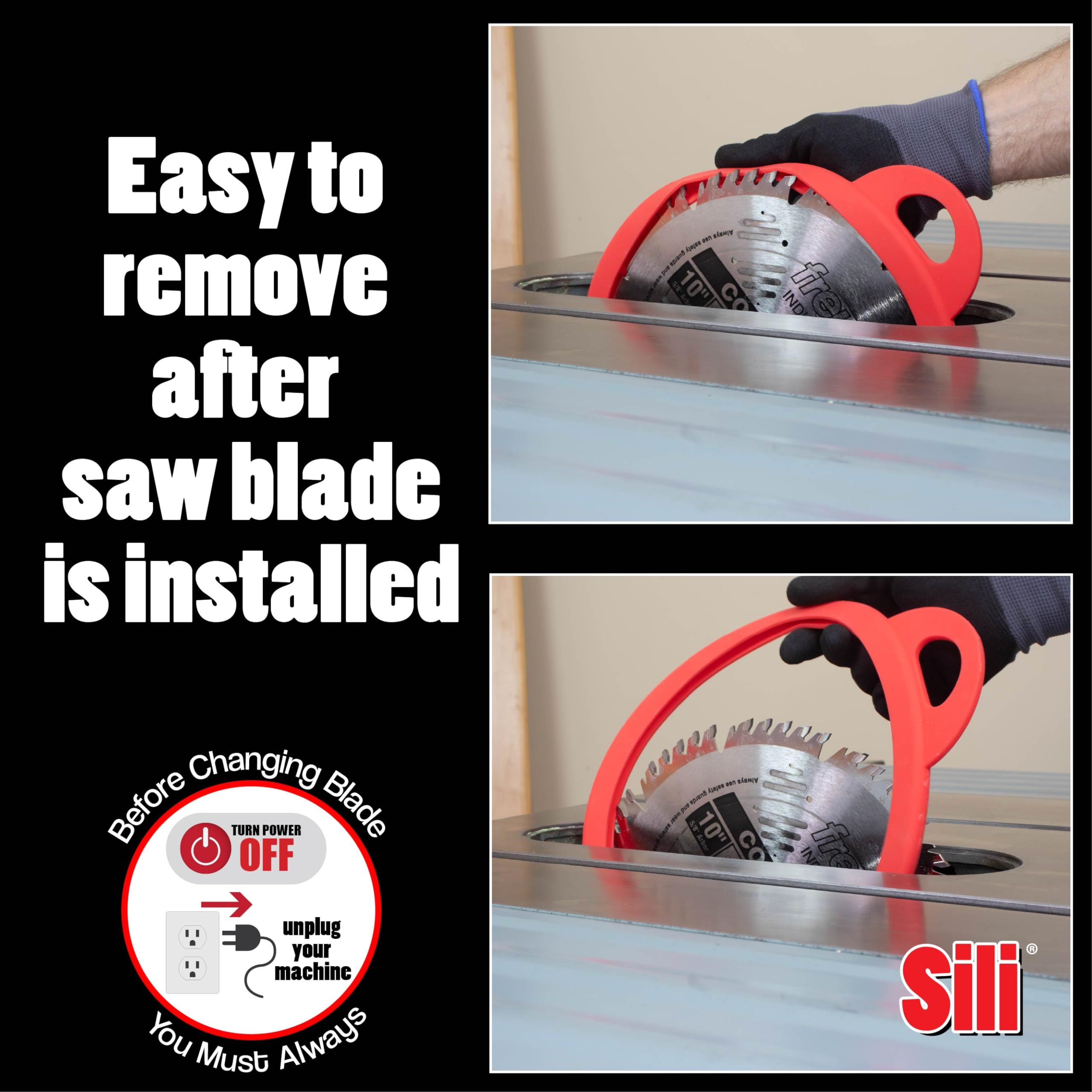 Sili Sleeve protects fingers during blade changes