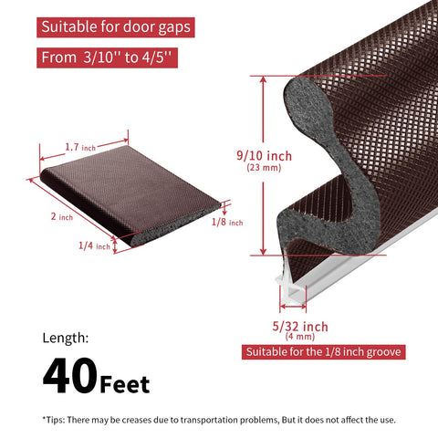 SILIENTWERK door seal installation showing quick press into slot