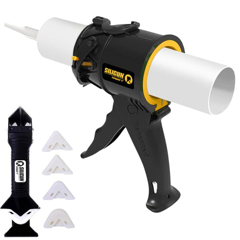 SILIGUN compact caulking gun no-drip design for clean seams