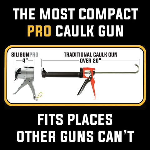 SILIGUN PRO no-drip design prevents run-off for clean work.
