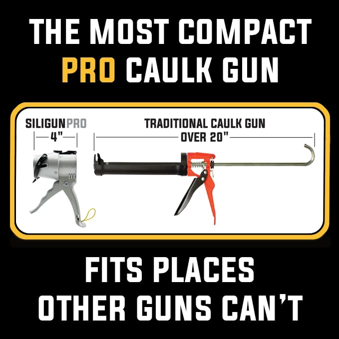 SILIGUN PRO no drip design stops flow when released for a cleaner project.