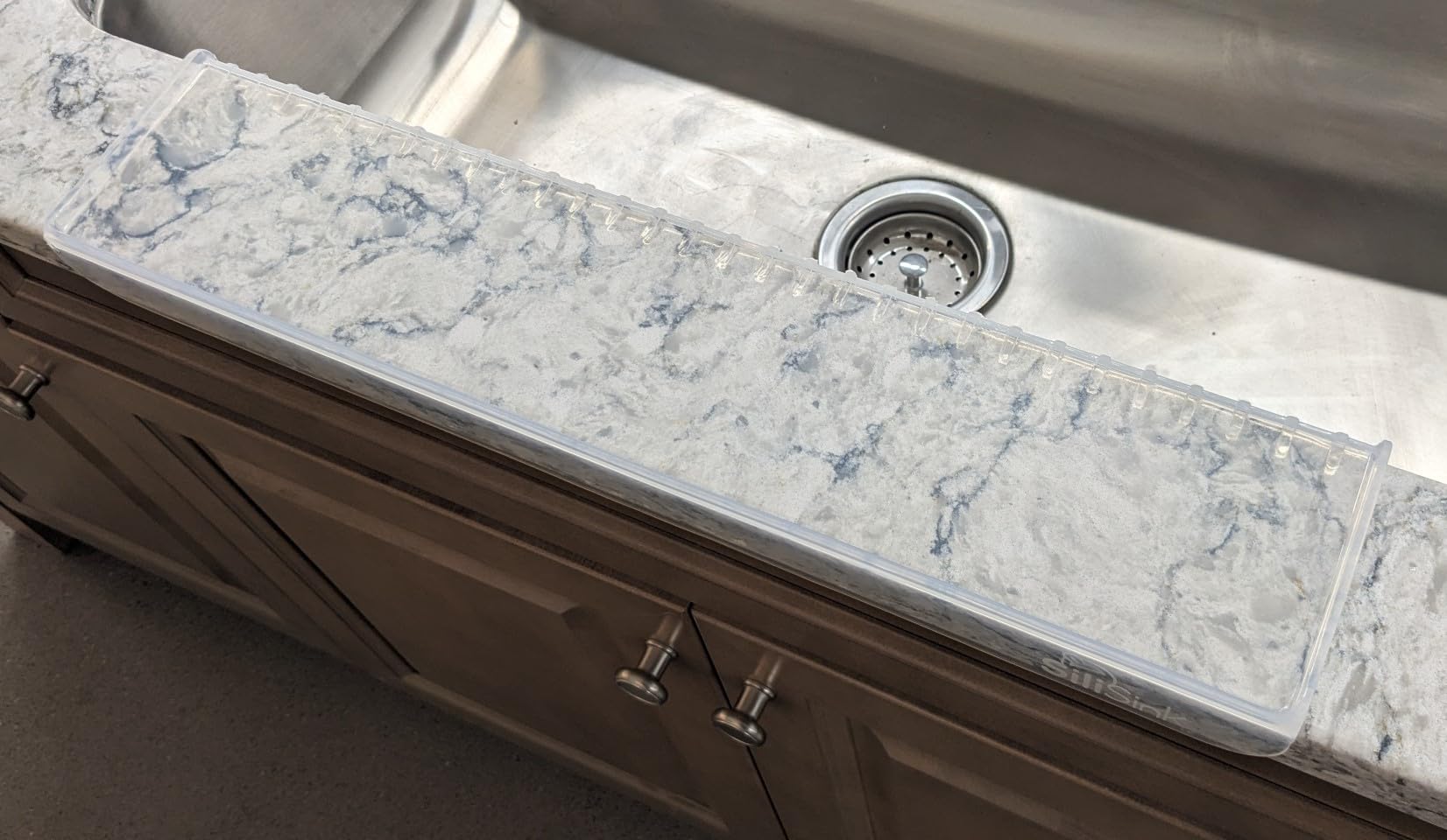 SiliSink XL ergonomic cleanup design reduces back strain at the sink