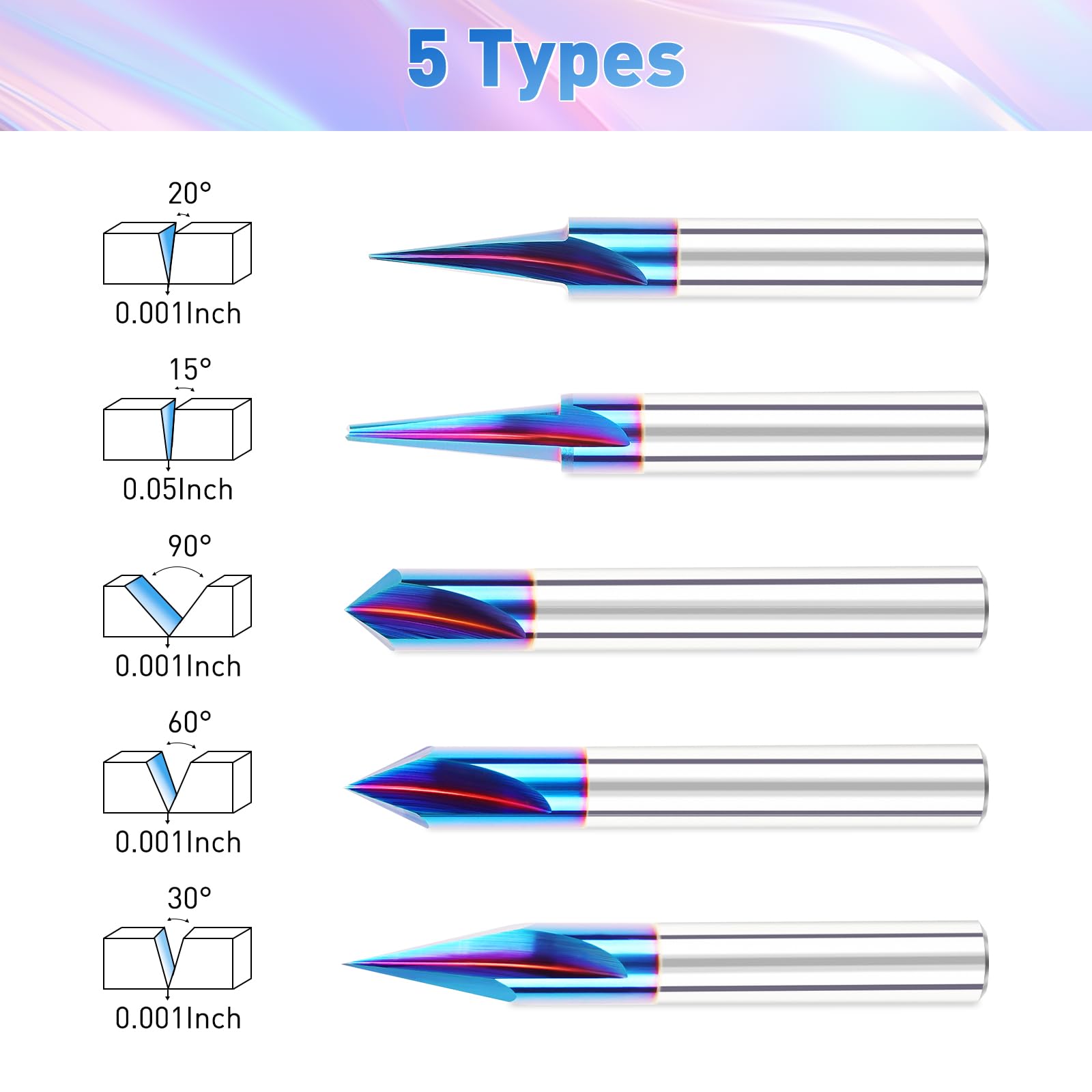 SILIVN blue nano-coating bit boosts cutting strength and longevity.