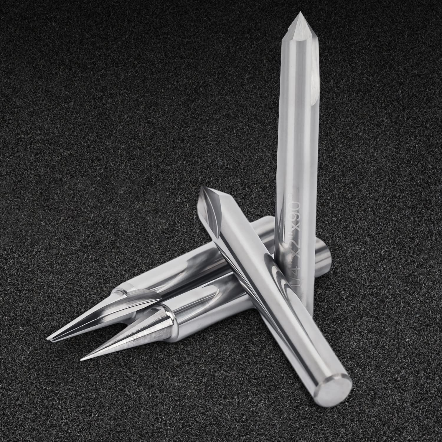 SILIVN engraving bit 60-degree V-groove for accurate decorative cuts.
