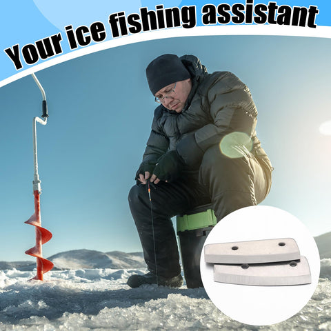 Silkfly blades install quickly for fast setup on ice.