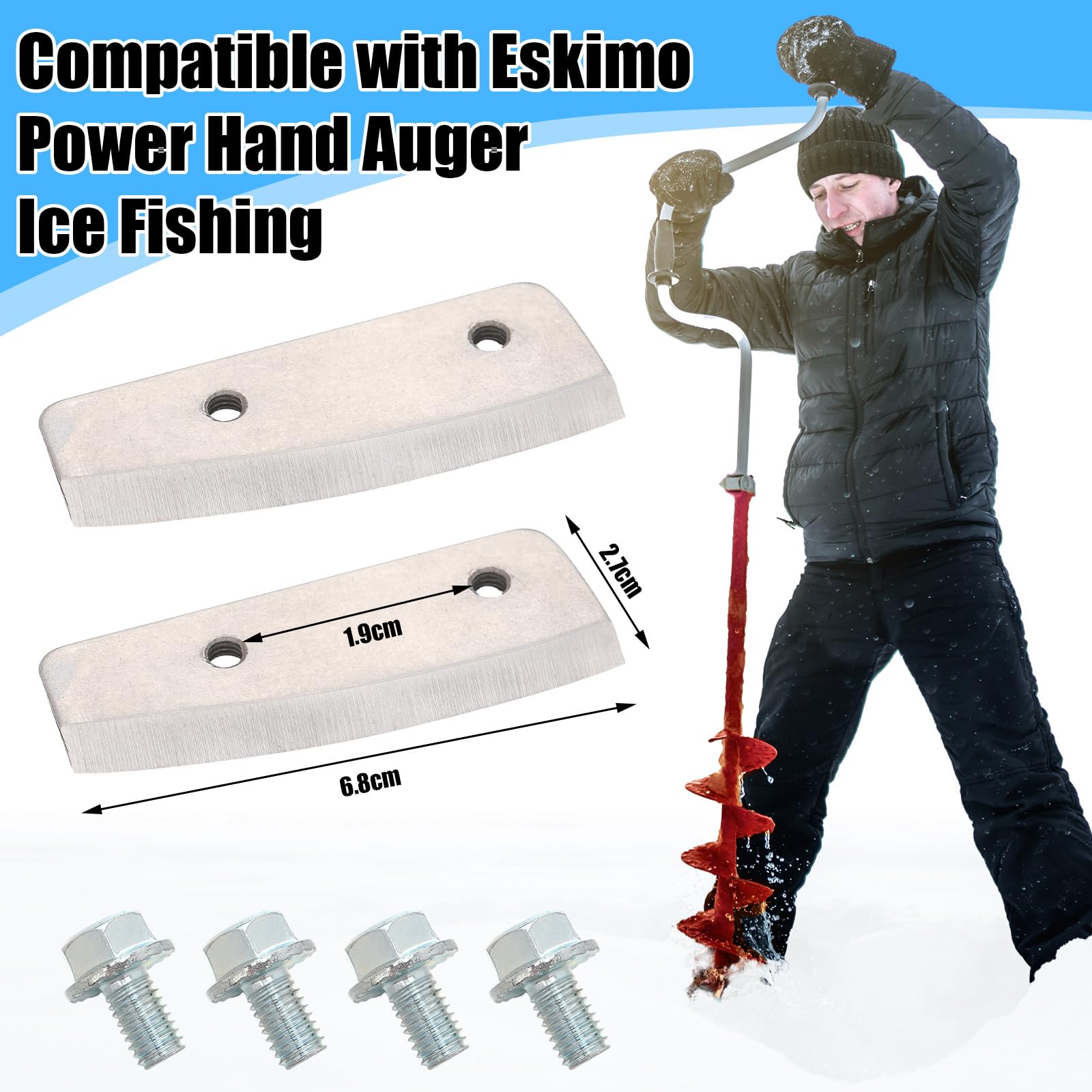 Silkfly stainless steel blades resist wear and rust in cold.