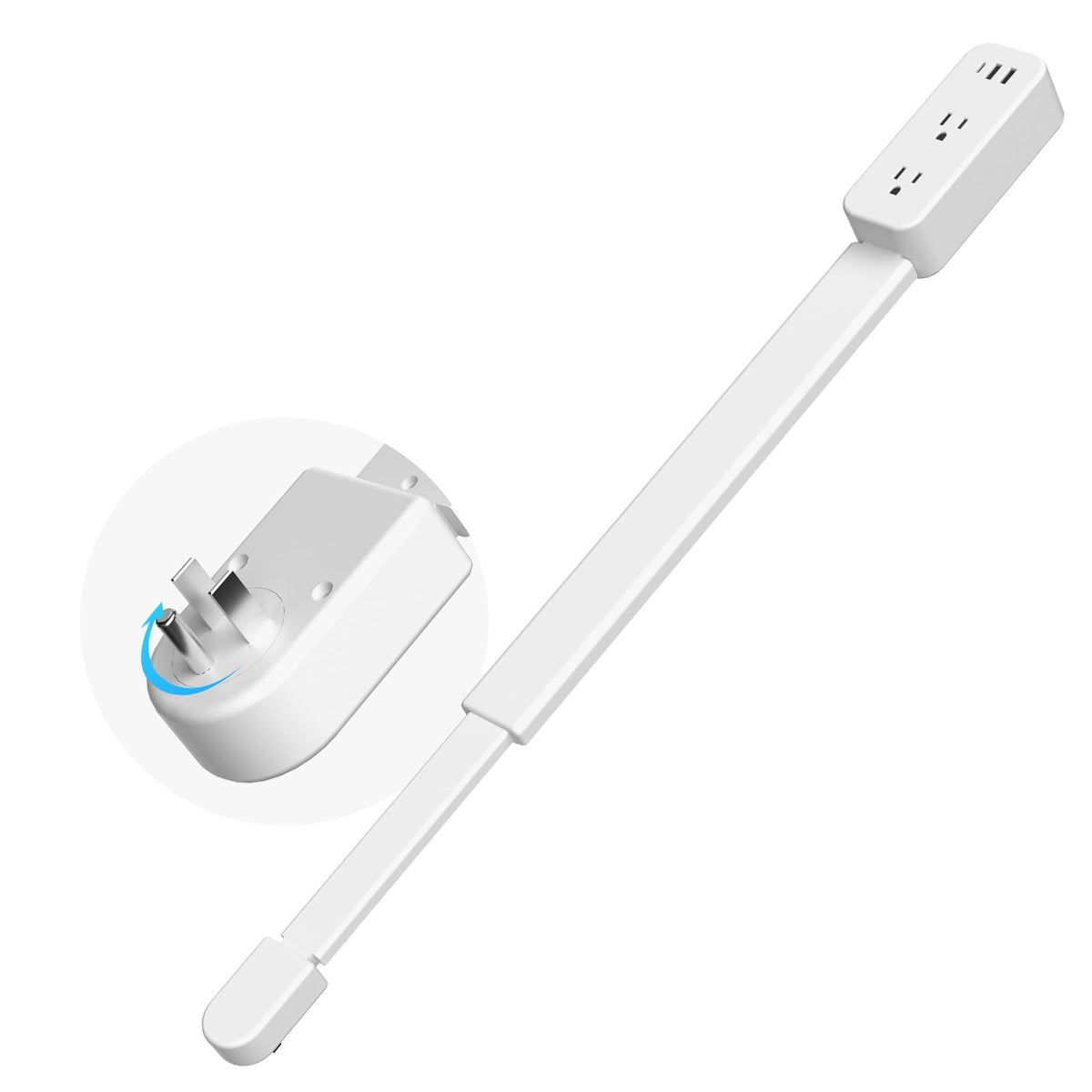 SilkFun electrical outlet extender with 35-inch reach for easy access behind sofas.